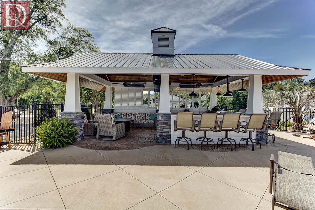 distinctive outdoor kitchen